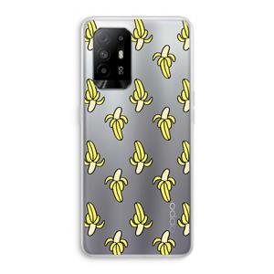 CaseCompany Bananas: Oppo A94 5G Transparant Hoesje