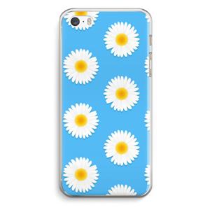 CaseCompany Margrietjes: iPhone 5 / 5S / SE Transparant Hoesje