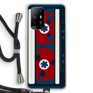 CaseCompany Here's your tape: Oppo A94 5G Transparant Hoesje met koord