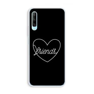 CaseCompany Friends heart black: Huawei P Smart Pro Transparant Hoesje