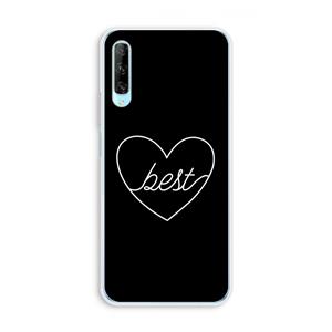 CaseCompany Best heart black: Huawei P Smart Pro Transparant Hoesje