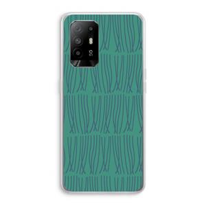 CaseCompany Swirls: Oppo A94 5G Transparant Hoesje