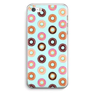 CaseCompany Donuts: iPhone 5 / 5S / SE Transparant Hoesje