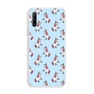 CaseCompany Eenhoorns overal: Huawei P Smart Pro Transparant Hoesje