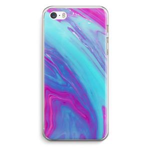 CaseCompany Zweverige regenboog: iPhone 5 / 5S / SE Transparant Hoesje