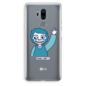 CaseCompany Zwaai: LG G7 Thinq Transparant Hoesje