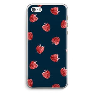 CaseCompany Framboosjes: iPhone 5 / 5S / SE Transparant Hoesje