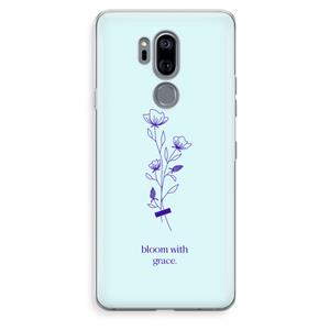 CaseCompany Bloom with grace: LG G7 Thinq Transparant Hoesje