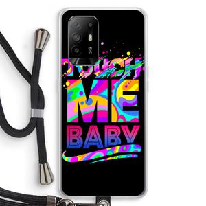 CaseCompany Touch Me: Oppo A94 5G Transparant Hoesje met koord