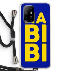 CaseCompany Habibi Blue: Oppo A94 5G Transparant Hoesje met koord