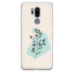 CaseCompany Violets are blue: LG G7 Thinq Transparant Hoesje