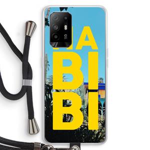 CaseCompany Habibi Majorelle : Oppo A94 5G Transparant Hoesje met koord