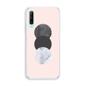 CaseCompany Marmeren cirkels: Huawei P Smart Pro Transparant Hoesje