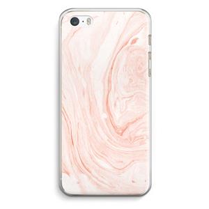 CaseCompany Peach bath: iPhone 5 / 5S / SE Transparant Hoesje