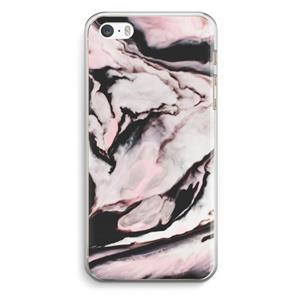 CaseCompany Roze stroom: iPhone 5 / 5S / SE Transparant Hoesje