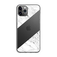 CaseCompany Biggest stripe: iPhone 11 Pro Max Transparant Hoesje