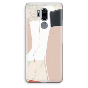 CaseCompany Lava: LG G7 Thinq Transparant Hoesje