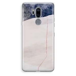 CaseCompany Stone White: LG G7 Thinq Transparant Hoesje