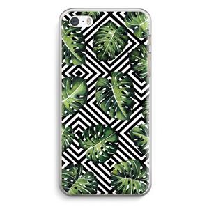 CaseCompany Geometrische jungle: iPhone 5 / 5S / SE Transparant Hoesje