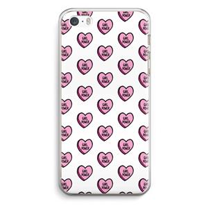 CaseCompany GIRL POWER: iPhone 5 / 5S / SE Transparant Hoesje