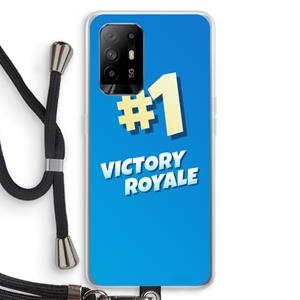 CaseCompany Victory Royale: Oppo A94 5G Transparant Hoesje met koord