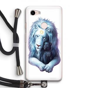 CaseCompany Child Of Light: Pixel 3 Transparant Hoesje met koord