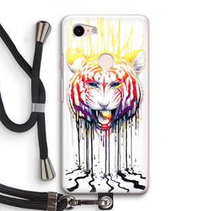 CaseCompany Fading: Pixel 3 Transparant Hoesje met koord