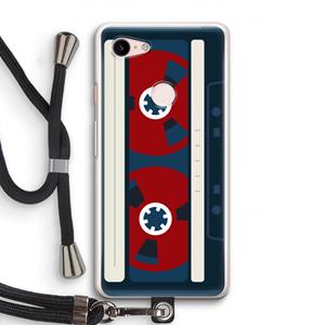CaseCompany Here's your tape: Pixel 3 Transparant Hoesje met koord