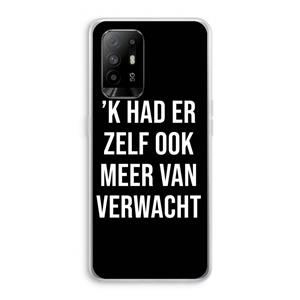 CaseCompany Meer verwacht - Zwart: Oppo A94 5G Transparant Hoesje