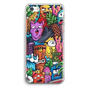 CaseCompany Vexx Mixtape: iPhone 5 / 5S / SE Transparant Hoesje