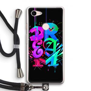 CaseCompany Dream: Pixel 3 Transparant Hoesje met koord
