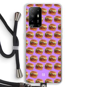 CaseCompany Giants: Oppo A94 5G Transparant Hoesje met koord