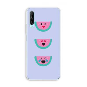 CaseCompany Smiley watermeloen: Huawei P Smart Pro Transparant Hoesje