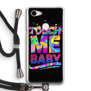 CaseCompany Touch Me: Pixel 3 Transparant Hoesje met koord