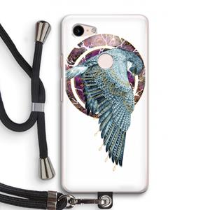 CaseCompany Golden Falcon: Pixel 3 Transparant Hoesje met koord