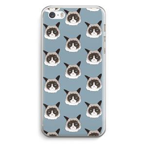 CaseCompany It's a Purrr Case: iPhone 5 / 5S / SE Transparant Hoesje