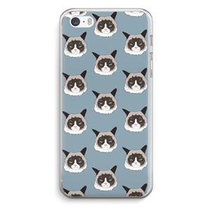 CaseCompany It's a Purrr Case: iPhone 5 / 5S / SE Transparant Hoesje