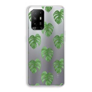 CaseCompany Monstera leaves: Oppo A94 5G Transparant Hoesje