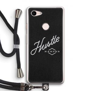 CaseCompany Hustle: Pixel 3 Transparant Hoesje met koord