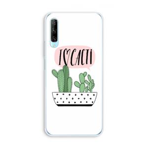 CaseCompany I love cacti: Huawei P Smart Pro Transparant Hoesje