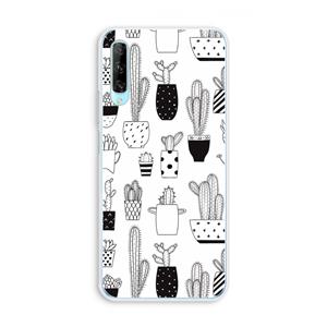 CaseCompany Cactusmotief: Huawei P Smart Pro Transparant Hoesje