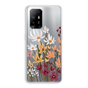 CaseCompany Painted wildflowers: Oppo A94 5G Transparant Hoesje