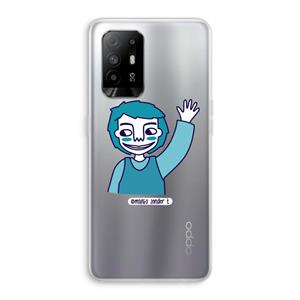 CaseCompany Zwaai: Oppo A94 5G Transparant Hoesje