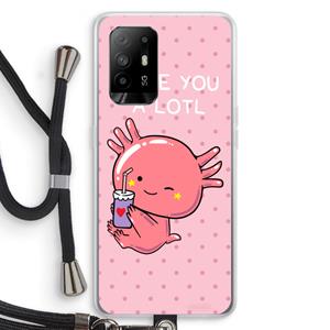CaseCompany Love You A Lotl: Oppo A94 5G Transparant Hoesje met koord