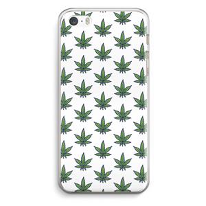 CaseCompany Weed: iPhone 5 / 5S / SE Transparant Hoesje