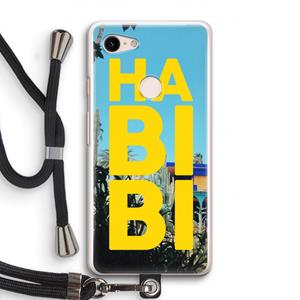 CaseCompany Habibi Majorelle : Pixel 3 Transparant Hoesje met koord