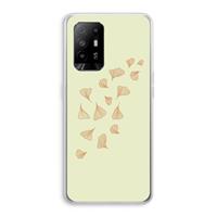 CaseCompany Falling Leaves: Oppo A94 5G Transparant Hoesje