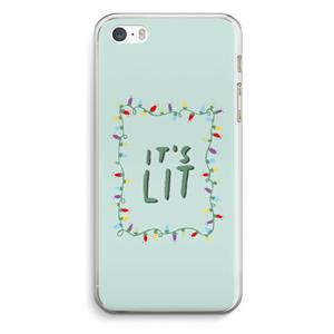 CaseCompany It's Lit: iPhone 5 / 5S / SE Transparant Hoesje