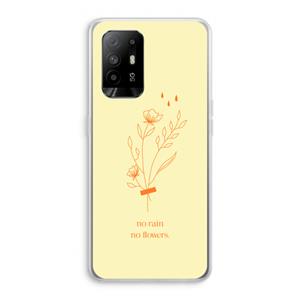 CaseCompany No rain no flowers: Oppo A94 5G Transparant Hoesje