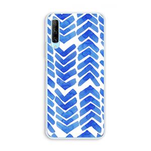 CaseCompany Blauwe pijlen: Huawei P Smart Pro Transparant Hoesje